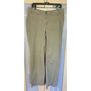 Banana Republic Pants Womens 10 Khakis Beige Stretch Cotton Utility Straight Leg